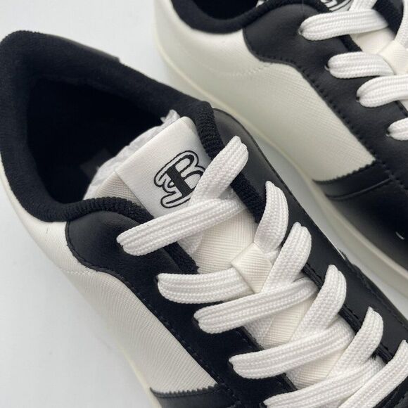 Ben Sherman Richmond Shoes Mens Size 7.5 White Black Leather Low Top Sneakers - Picture 5 of 11